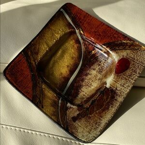 Abstract Glass Decorative Plate